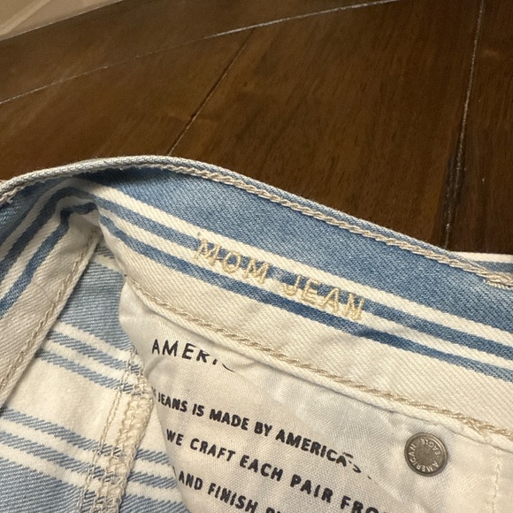 American Eagle Striped Mom jeans size 0 Regular - Picture 3 of 4